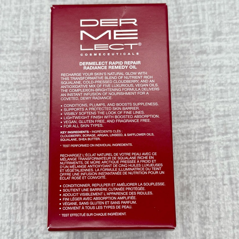 NIB Dermalect Rapid Repair Radiance Remedy Oil - Picture 3 of 7